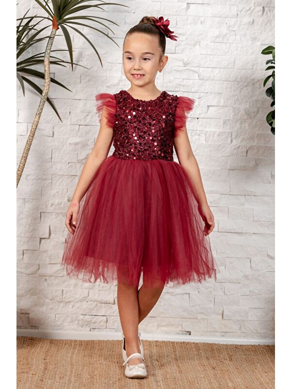 Mnk Baby & Kids Tüllü Kız Çocuk KPL Elbise MNK0526