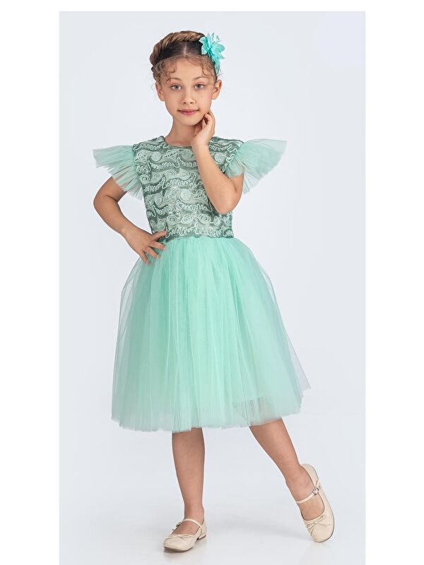 Mnk Baby & Kids Tüllü Kız Çocuk KPL Elbise MNK0526