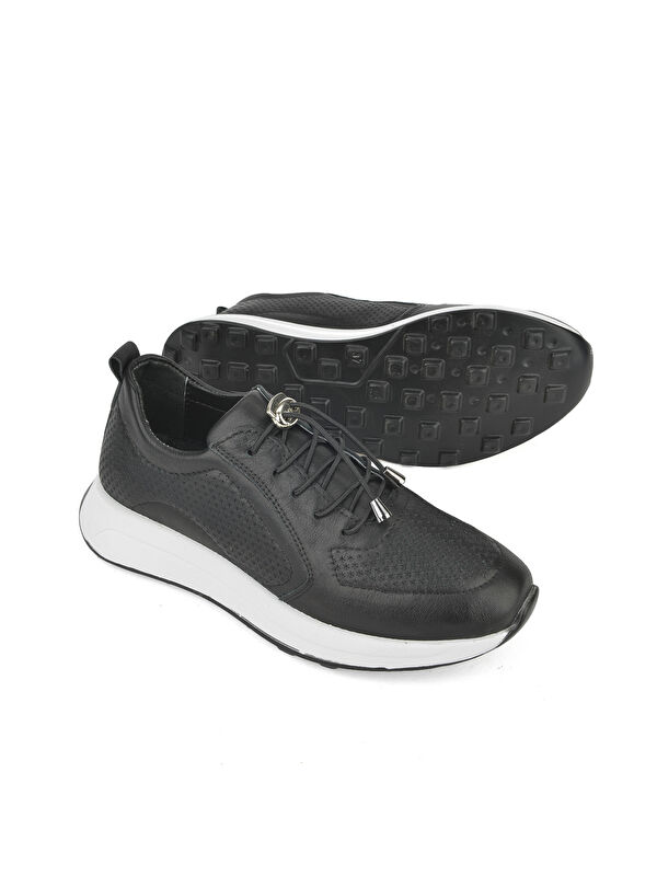 Kadın Hakiki Deri Sneaker 1511050Z2341 Siyah - Görsel 5