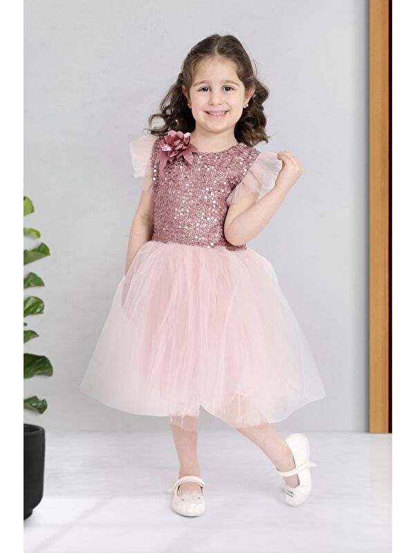 Mnk Baby & Kids Tüllü Kız Çocuk KPL Elbise MNK0526