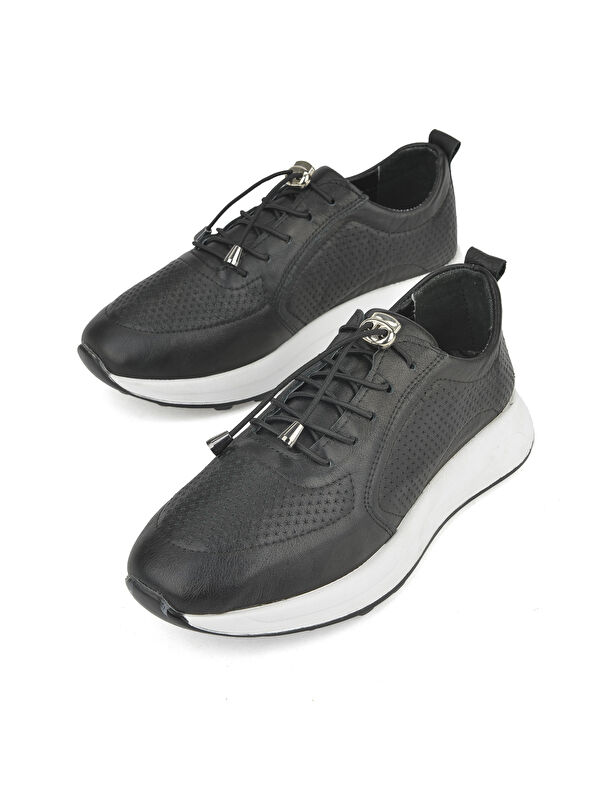 Kadın Hakiki Deri Sneaker 1511050Z2341 Siyah - Görsel 6