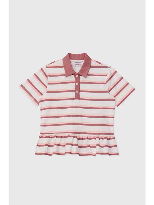 Panço Kız Çocuk Pembe Tişört