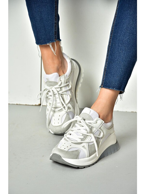 Fox Shoes S9734131 Beyaz Kadın Sneakers