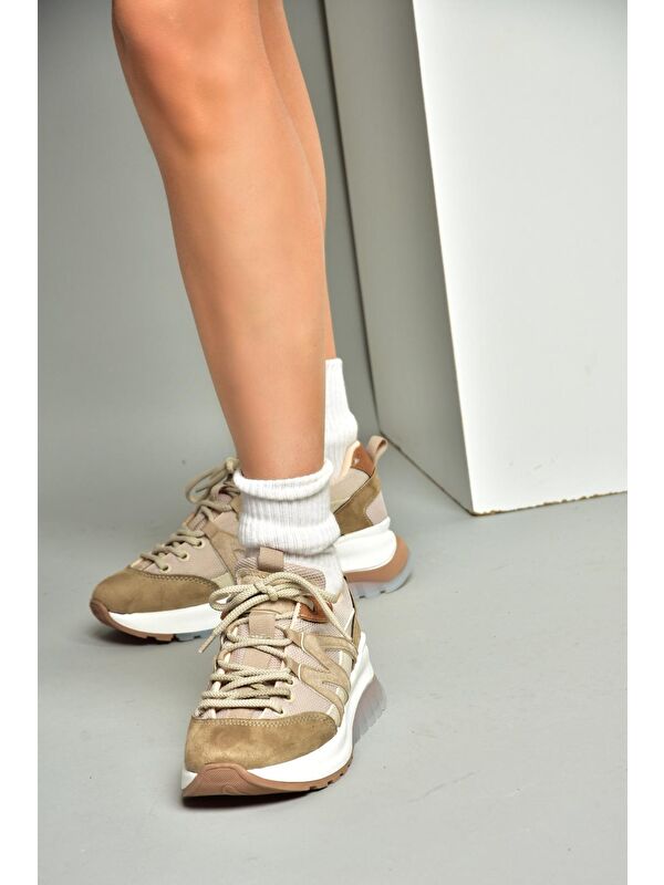 S9731130 Vizon Kadın Sneakers - Görsel 5