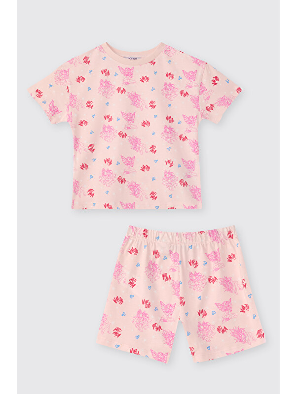 Panço Winx Club Kız Çocuk Stella Pembe Pijama Takımı