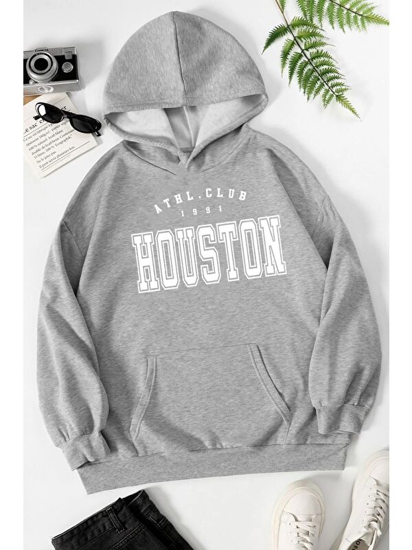 uyguntarz Unisex Houston Baskılı Sweatshirt