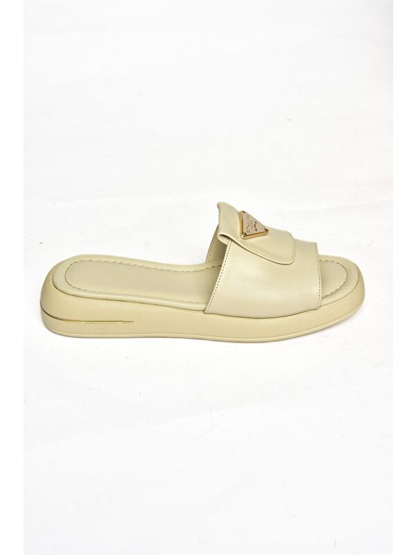 S5181064 Bej Kadın Terlik - Görsel 3