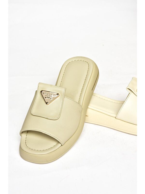 S5181064 Bej Kadın Terlik - Görsel 4