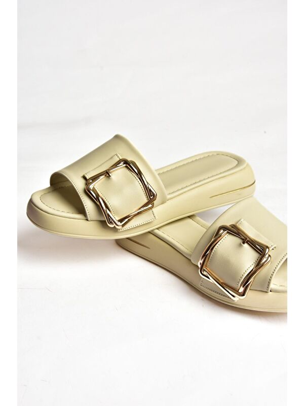 S5181063 Bej Kadın Terlik - Görsel 5