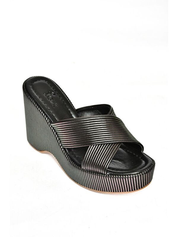 S2501014 Siyah Kadın Terlik - Görsel 3