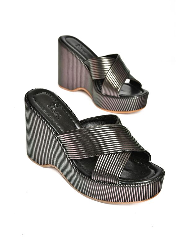 S2501014 Siyah Kadın Terlik - Görsel 4