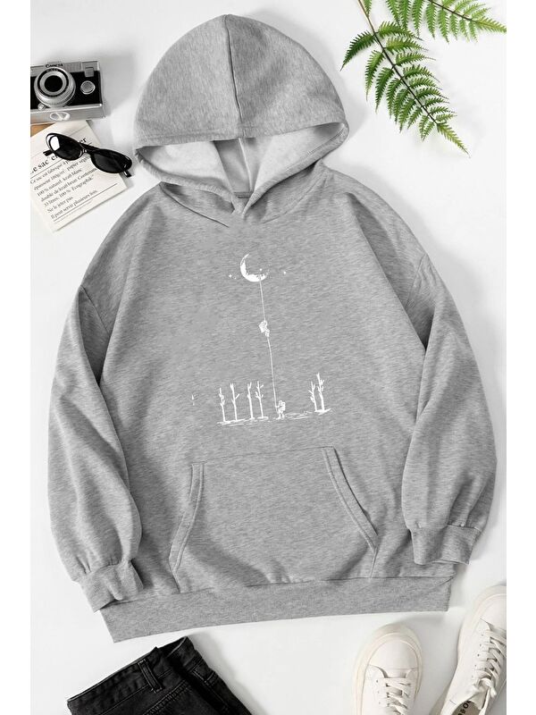 uyguntarz Unisex Uzay Temalı Sweatshirt
