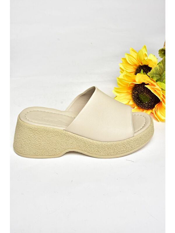 S9967412 Bej Kadın Terlik - Görsel 2