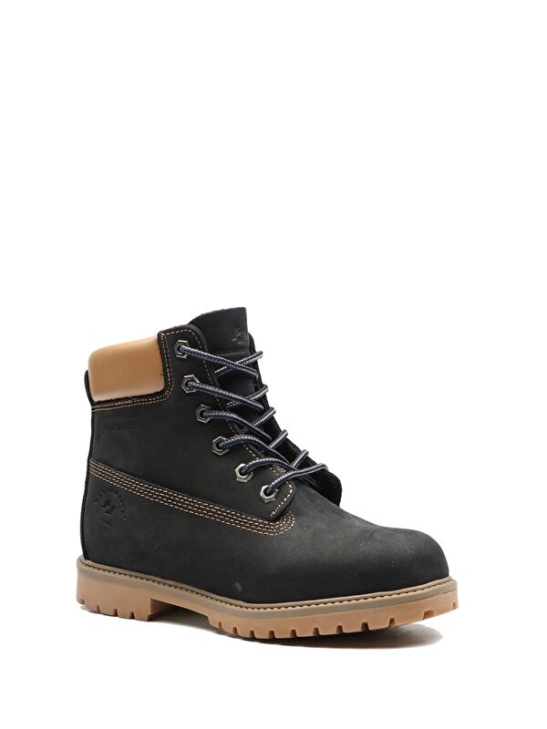 Hakiki Deri Lacivert Nubuk Kadın Bot - Görsel 4