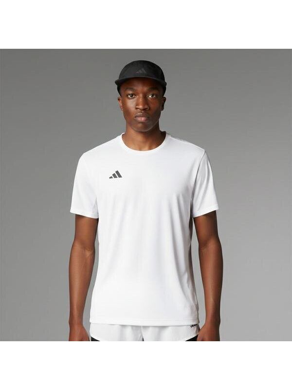 Adidas Adizero Essentials Erkek Beyaz Yuvarlak Yaka Tişört