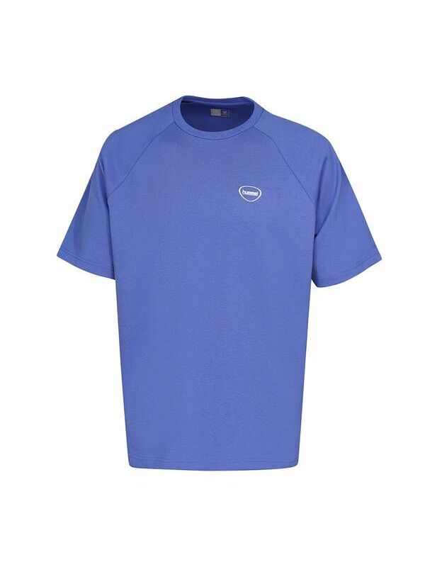 Hummel Inter Erkek Mavi Yuvarlak Yaka Tişört