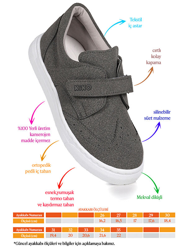 Richie Cırtlı Günlük Erkek Çocuk Casual Ayakkabı - Görsel 3