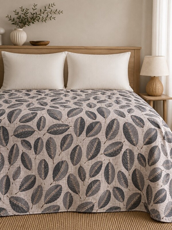 Mulberry King size Desenli Pike Yatak Örtüsü Çift Kişilik 240x260 cm