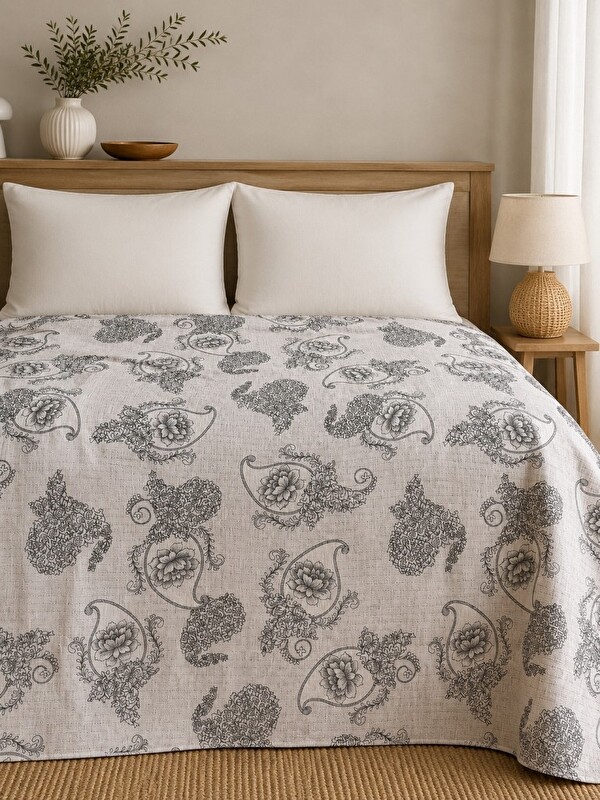 Mulberry Çift Kişilik Pike Yatak Örtüsü %100 Pamuk 220x230