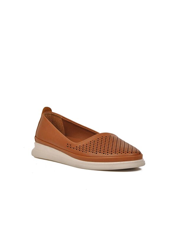 Taba Kadın Loafer Babet Ayakkabı 447018 - Görsel 4