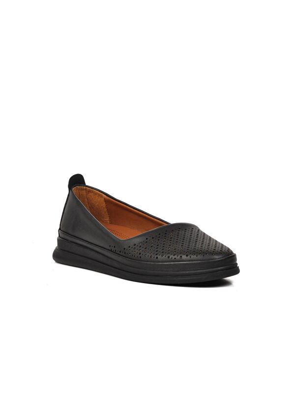 Siyah Kadın Loafer Babet Ayakkabı 447018 - Görsel 4