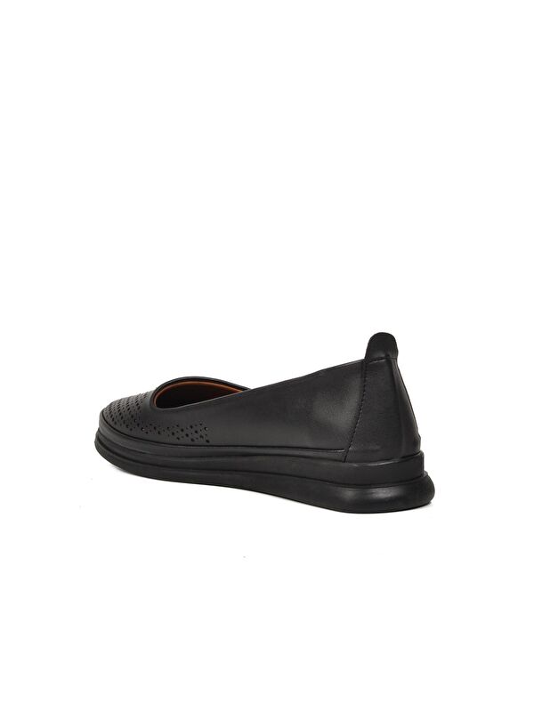 Siyah Kadın Loafer Babet Ayakkabı 447018 - Görsel 5