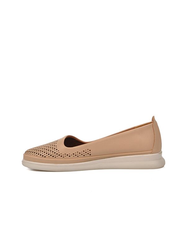 Bej Kadın Loafer Babet Ayakkabı 447018 - Görsel 3