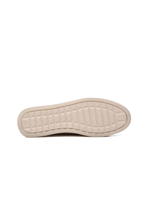 Bej Kadın Loafer Babet Ayakkabı 447018 - Görsel 6