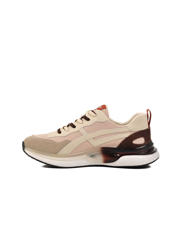 Bej Fileli Hava Alabilen Erkek Spor Ayakkabı 25Y563 M - Görsel 3