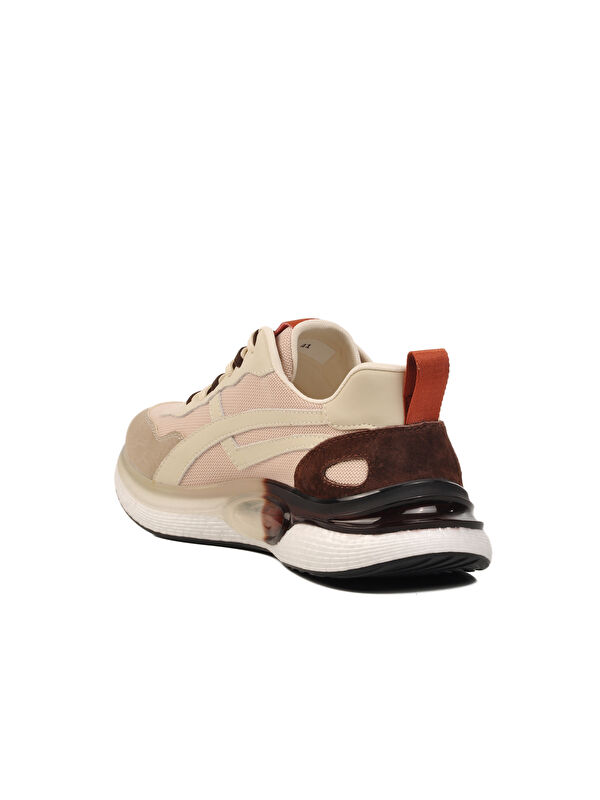 Bej Fileli Hava Alabilen Erkek Spor Ayakkabı 25Y563 M - Görsel 5