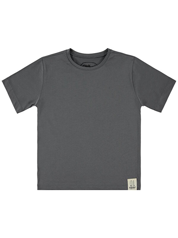 Civil Boys Basic Surf Etiketli 6-9 Yaş Tişört - Gri