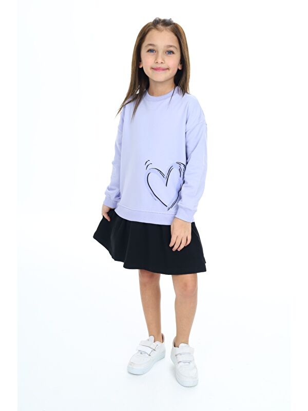 Toontoykids Kız Çocuk Baskılı Elbise