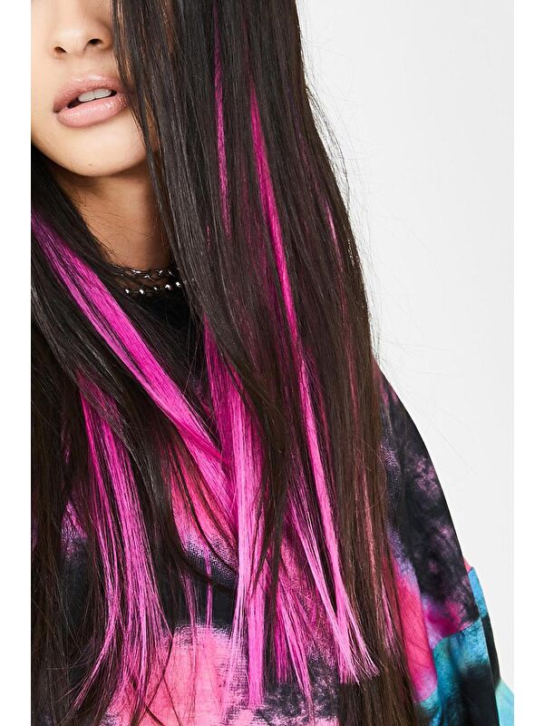 New Obsessions Pink Neon Çıtçıtlı Saç 2'li