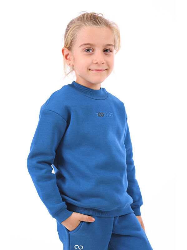 Toontoykids Kız Çocuk Nakışlı Sweatshirt