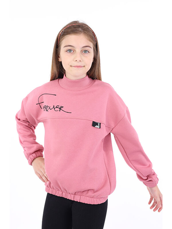 Toontoykids Kız Çocuk Baskılı Sweatshirt