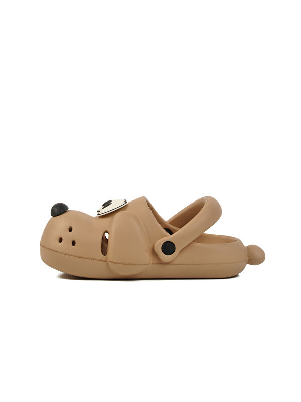 Bej Unisex Çocuk Sabo Terlik Doggy - Görsel 3