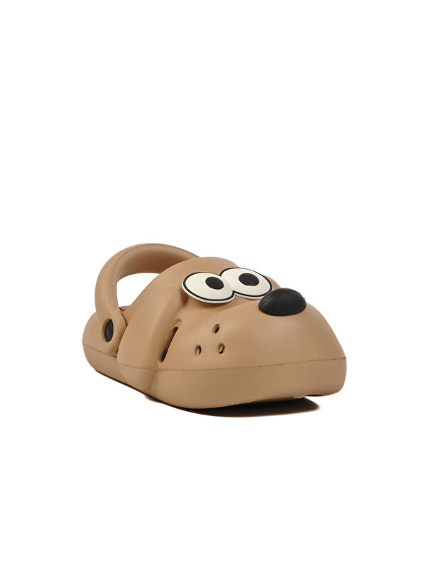 Bej Unisex Çocuk Sabo Terlik Doggy - Görsel 4