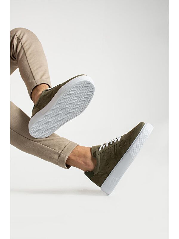 Leeds Haki Nubuk Erkek Günlük Ayakkabı - Görsel 5