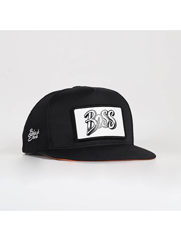 BlackBörk Boss Logolu Siyah Hip Hop Şapka