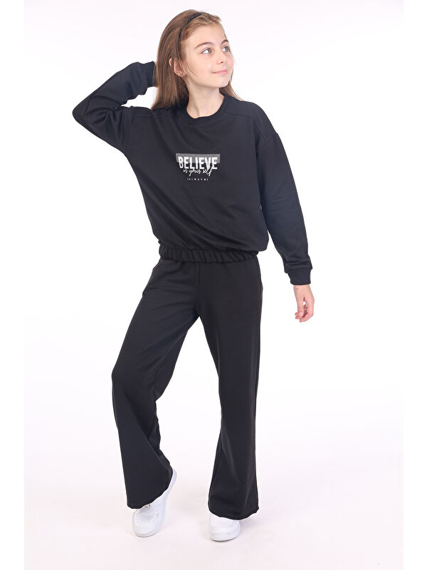 Toontoykids Kız Çocuk Baskılı Eşofman Takım