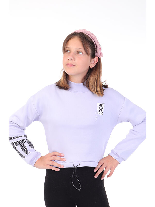 Toontoykids Kız Çocuk Baskılı Sweatshirt