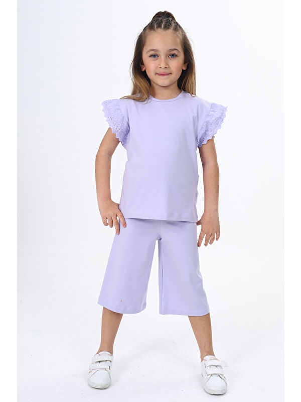 Toontoykids Kız Çocuk Baskılı Kaprili Takım