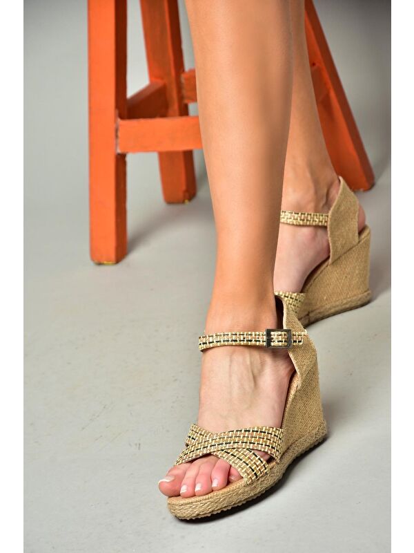 S2414140 Ten Kadın Dolgu Topuklu Ayakkabı - Görsel 5