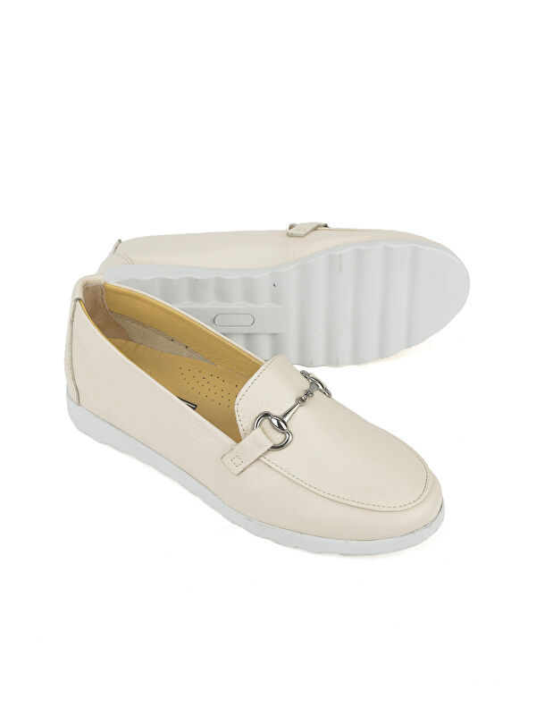 Kadın Hakiki Deri Günlük Ayakkabı 1411022Z2072 Bej - Görsel 3