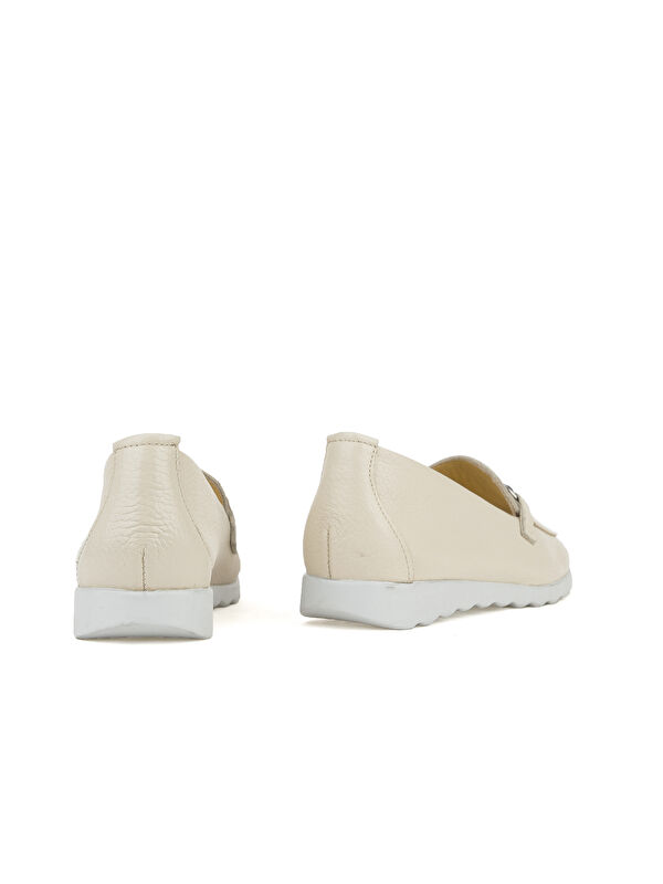 Kadın Hakiki Deri Günlük Ayakkabı 1411022Z2072 Bej - Görsel 4