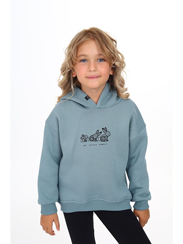 Toontoykids Kız Çocuk Baskılı Sweatshirt