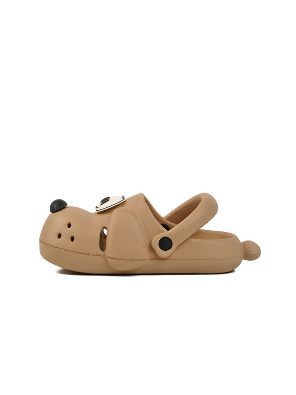 Bej Unisex Çocuk Sabo Terlik Doggy - Görsel 3