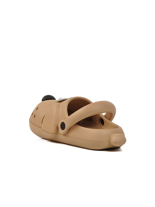 Bej Unisex Çocuk Sabo Terlik Doggy - Görsel 5