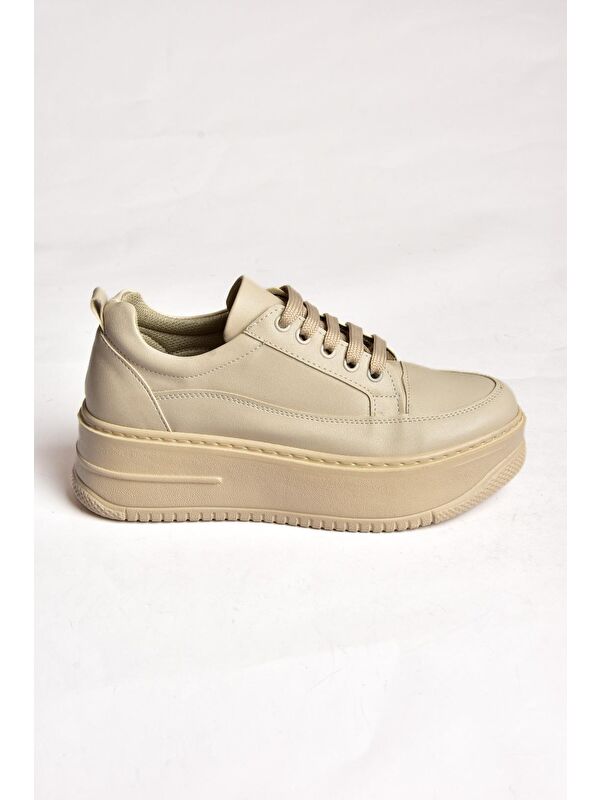 P2741175 Bej Kadın Sneakers - Görsel 7
