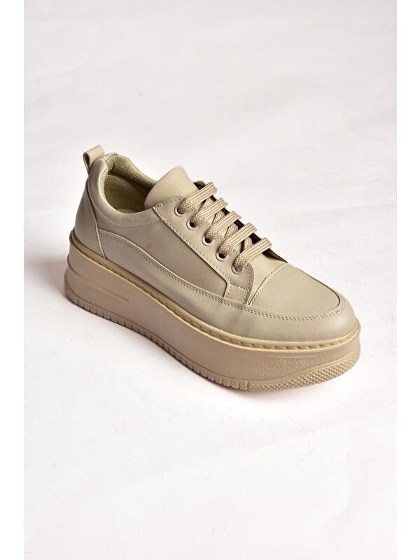 P2741175 Bej Kadın Sneakers - Görsel 8
